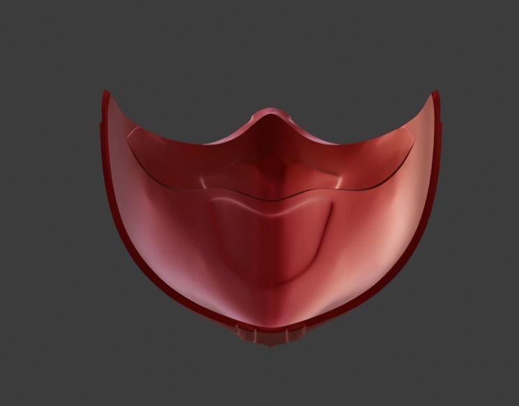 Skarlet mask from Mortal Kombat 11 - Red Priestess 3D print model_9