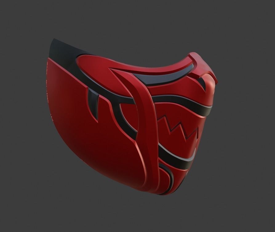 Skarlet mask from Mortal Kombat 11 - Red Priestess 3D print model_8