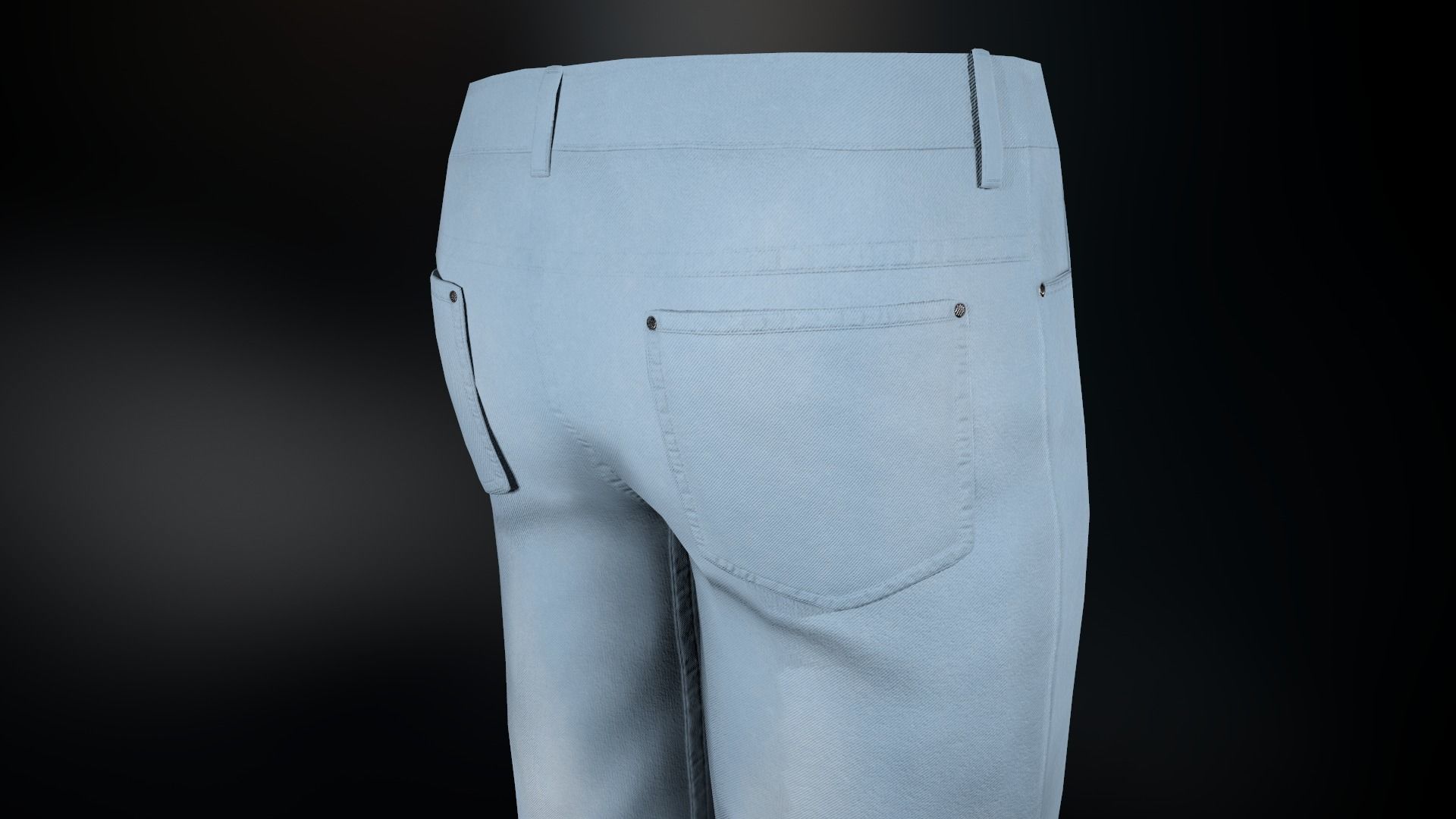 3D model Light Blue Jeans VR / AR / low-poly | CGTrader