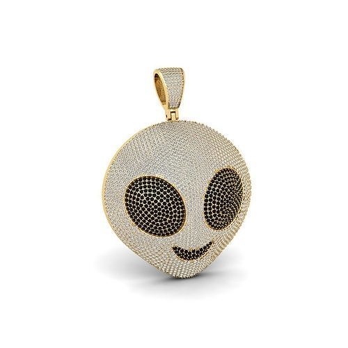 Alien Ice Pendent 3d Model  3D print model