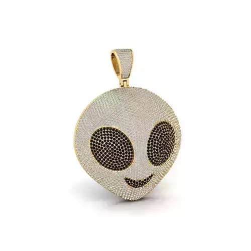 Alien Ice Pendent 3d Model 