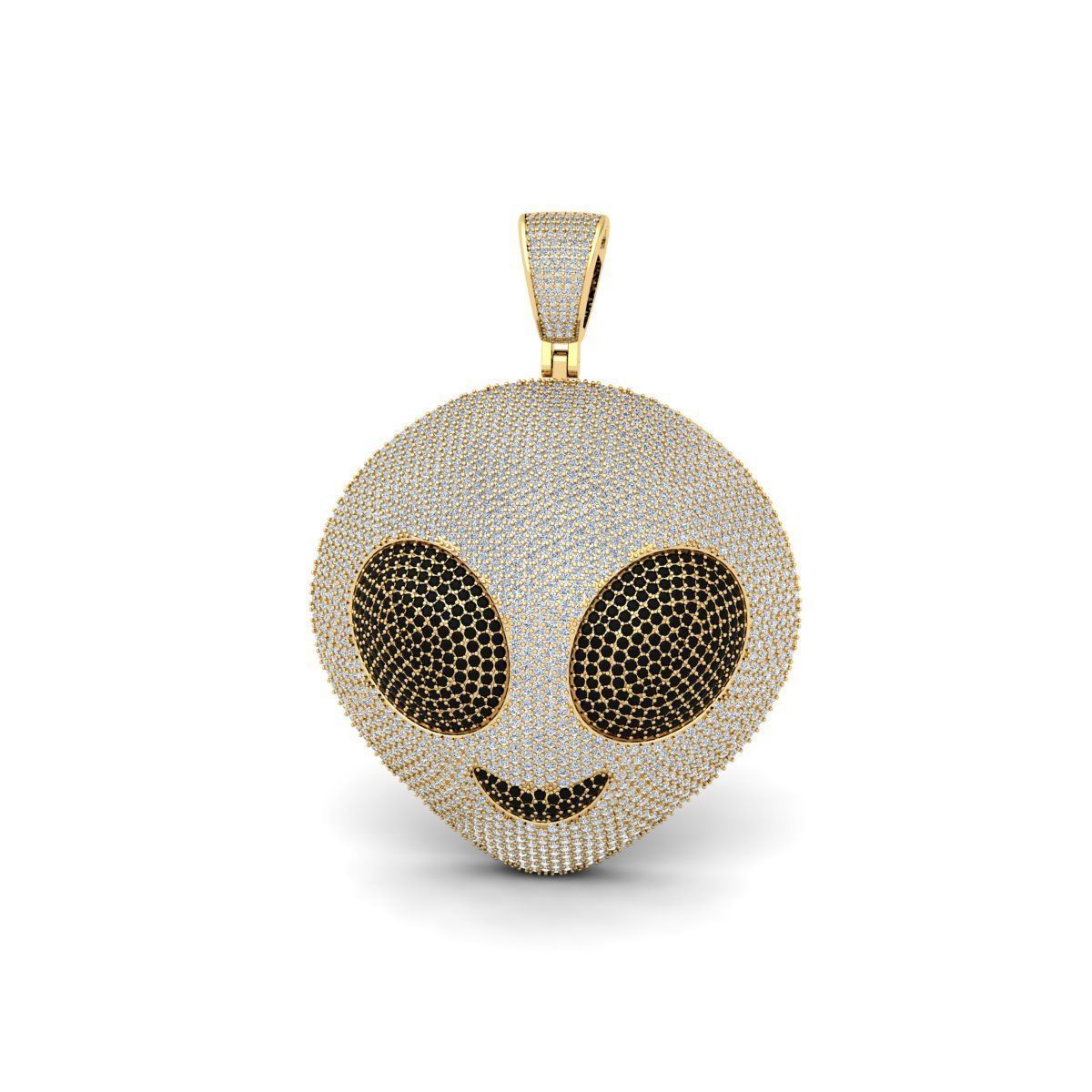 Alien Ice Pendent 3d Model 3D print model_4