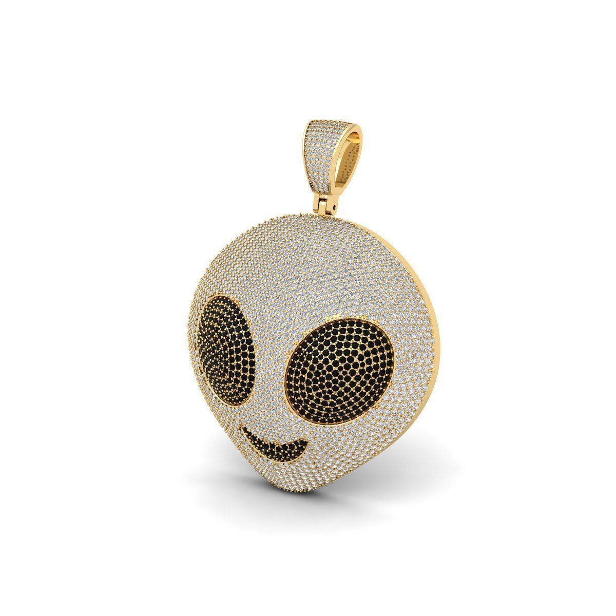 Alien Ice Pendent 3d Model 3D print model_2