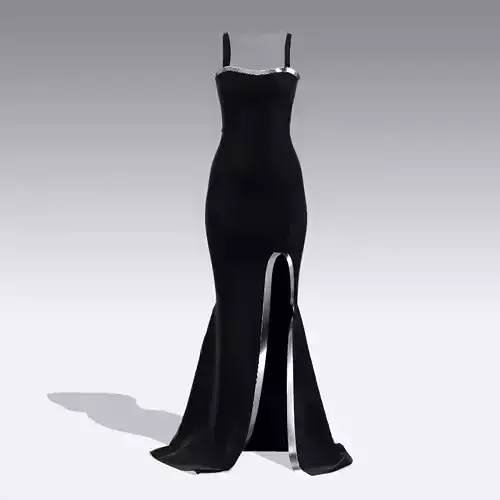 DRESS DRESS evening gown with slit