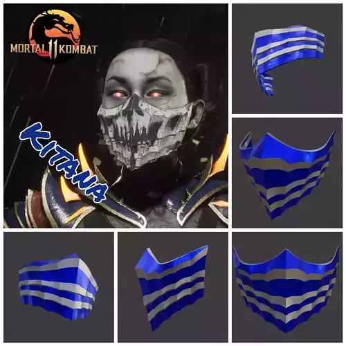 Kitana mask from Mortal Kombat 11 - Outworld Qeen