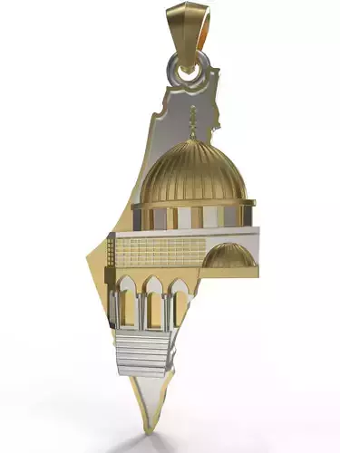 al-aqsa mosque pendant 3D print model