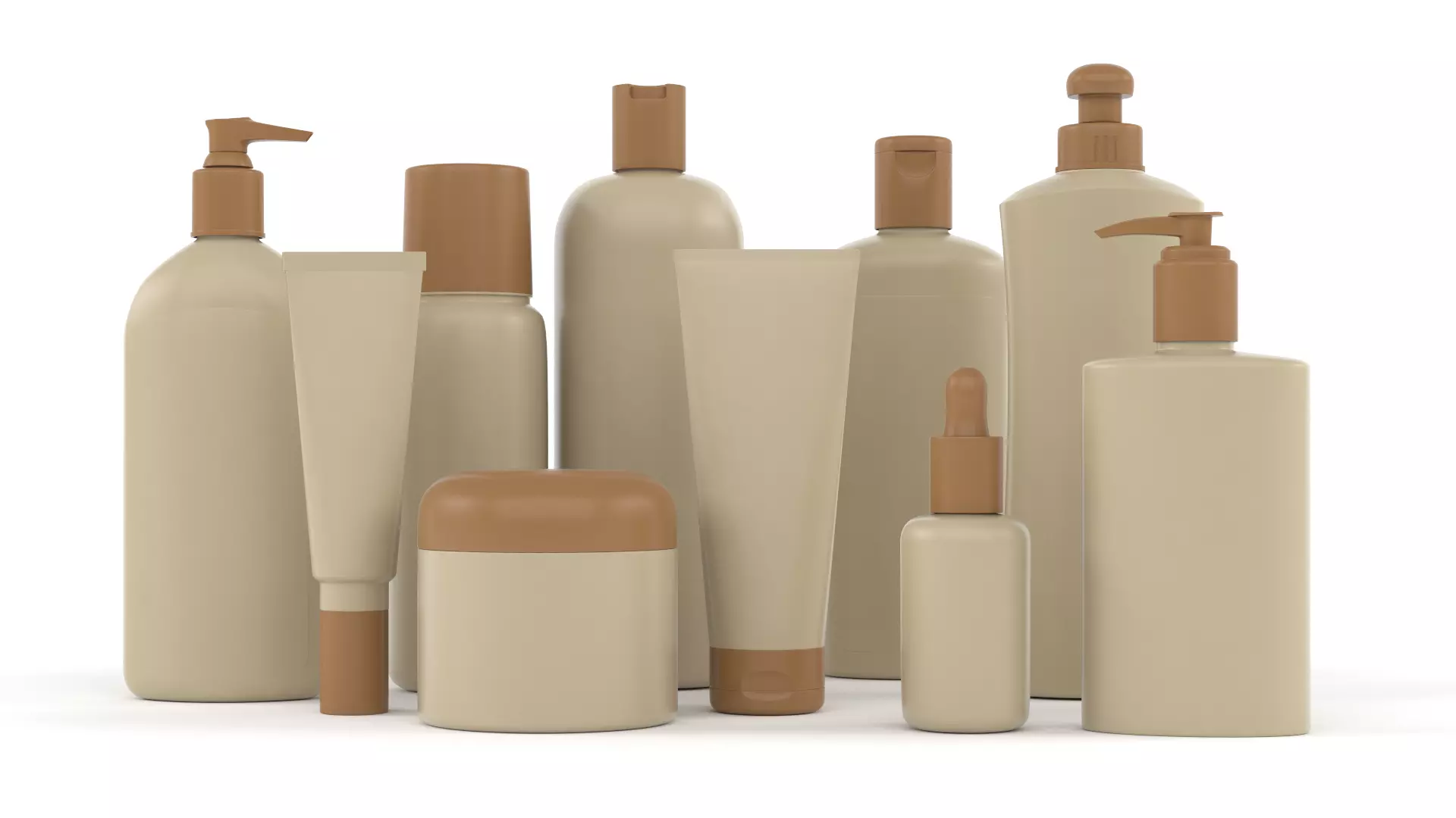 Plastic Bottles 3D model_0