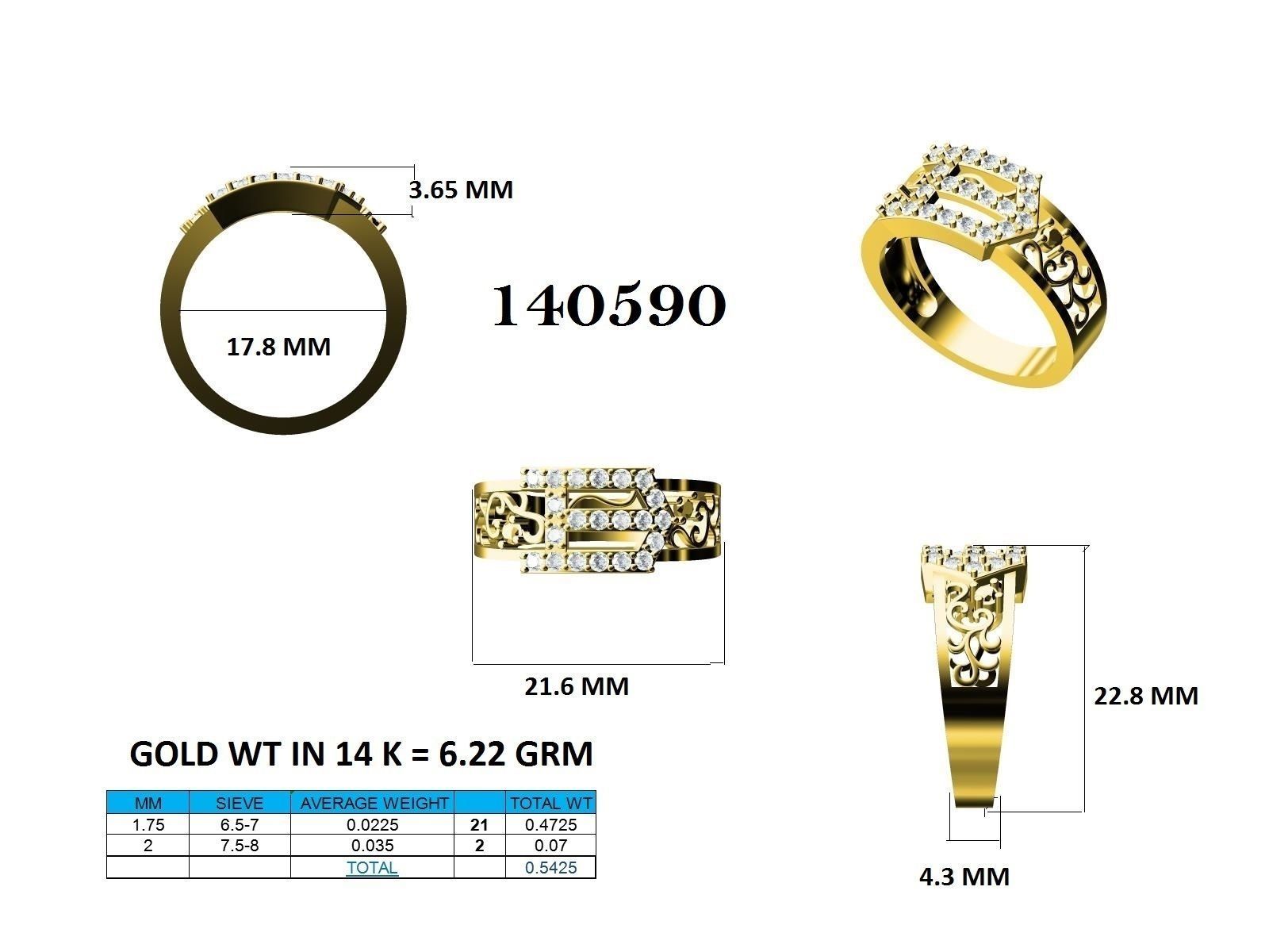 Ring - 140590 3D print model_12