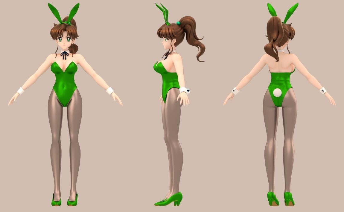 Sailor Jupiter 3D model_4