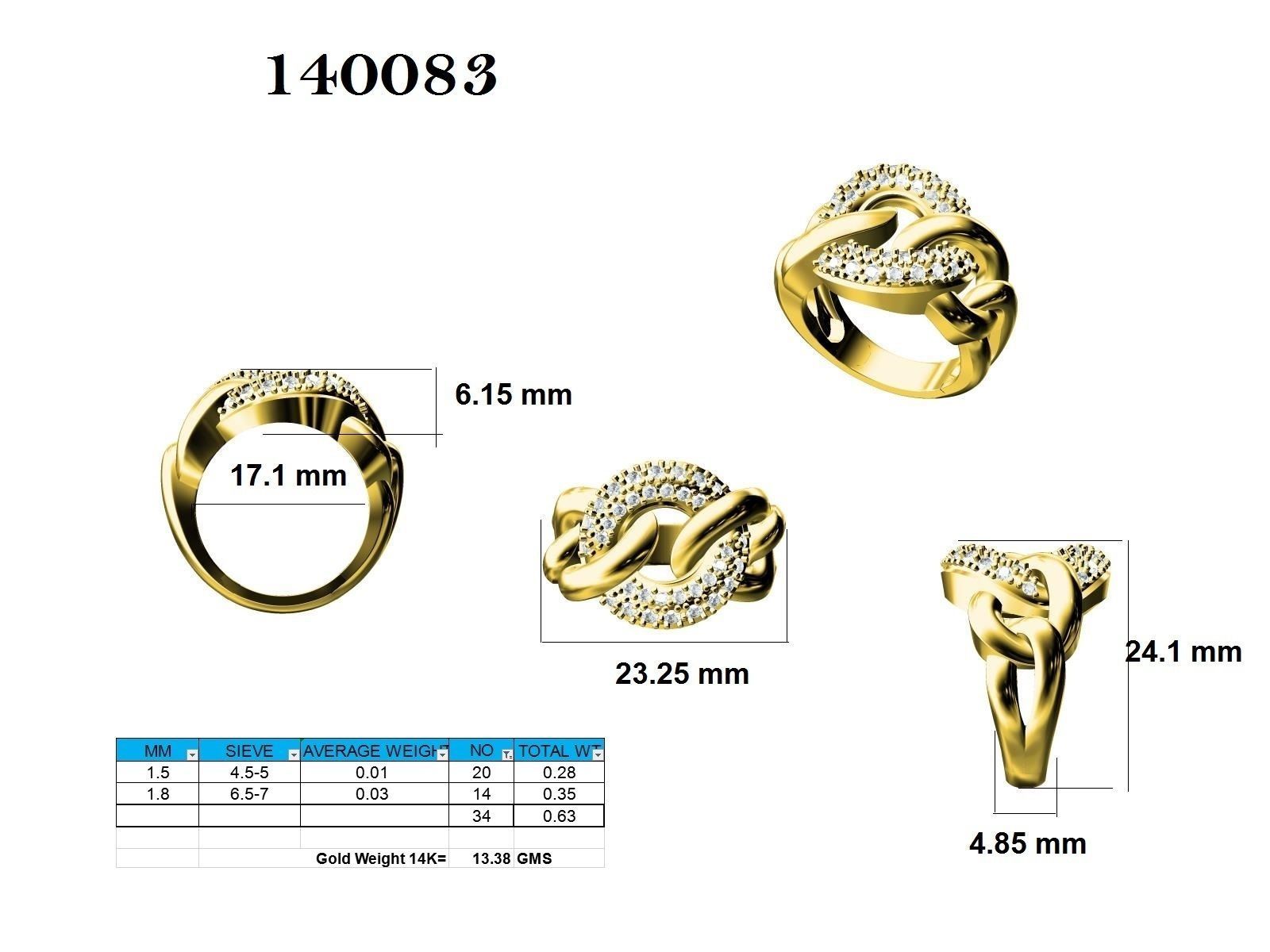 Ring - 140083 3D print model_12