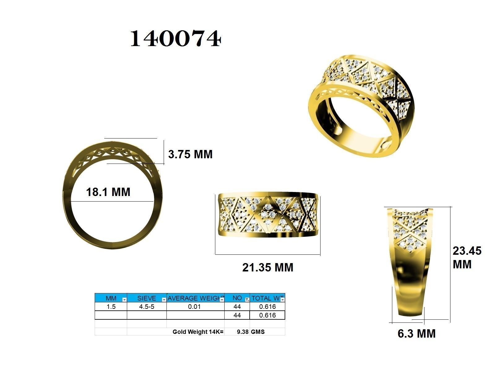 Ring - 140074 3D print model_12