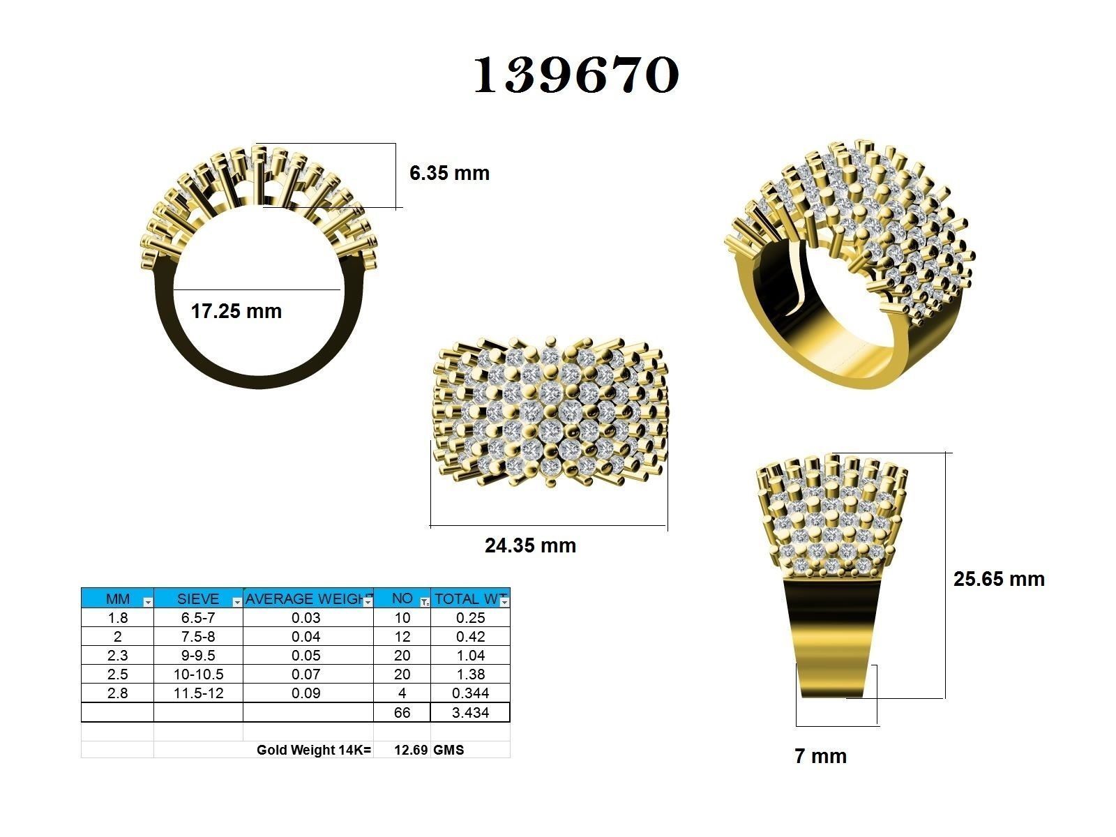 Ring - 139670 3D print model_12