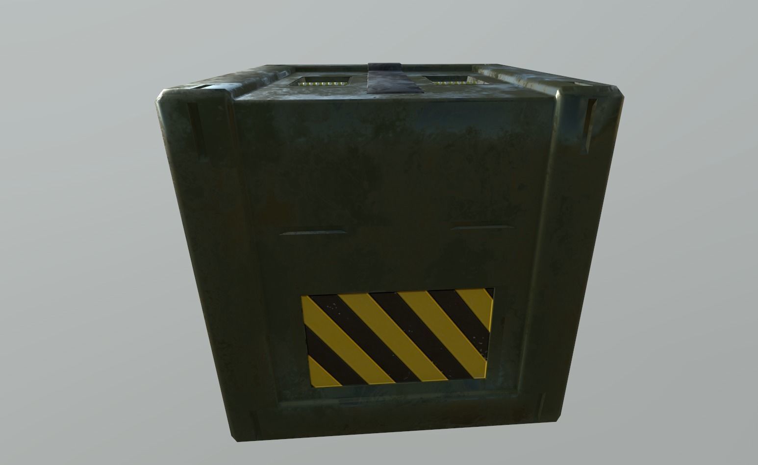 Sci Fi Box Low-poly 3D model_8