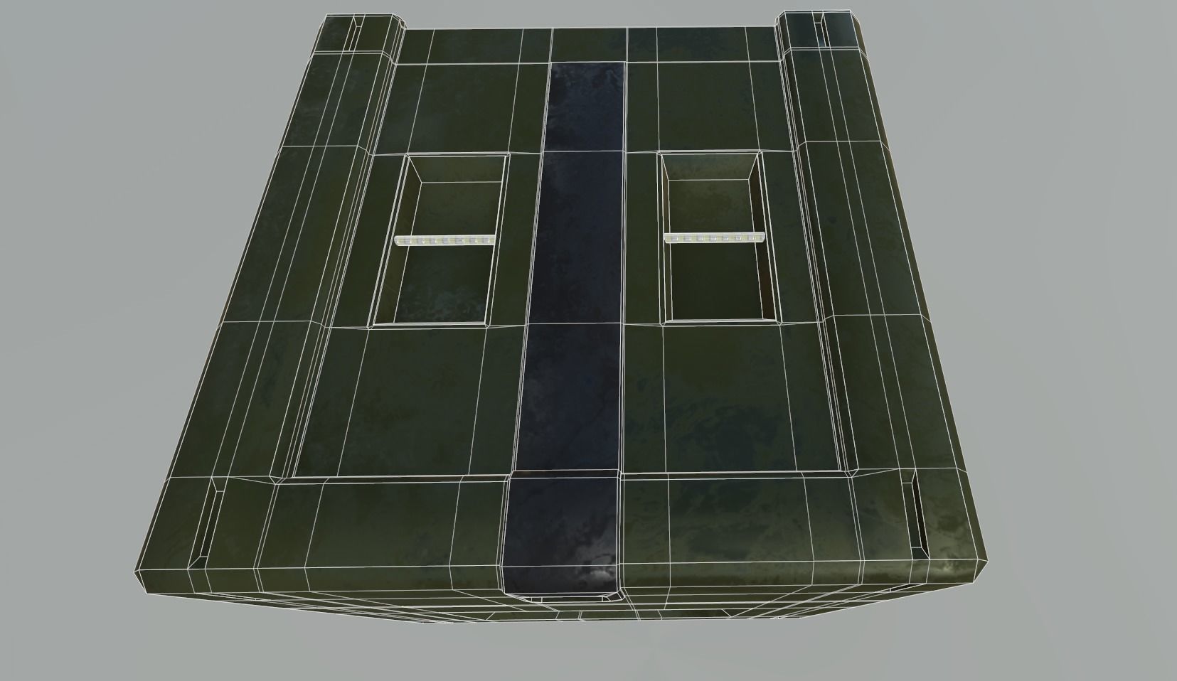 Sci Fi Box Low-poly 3D model_7