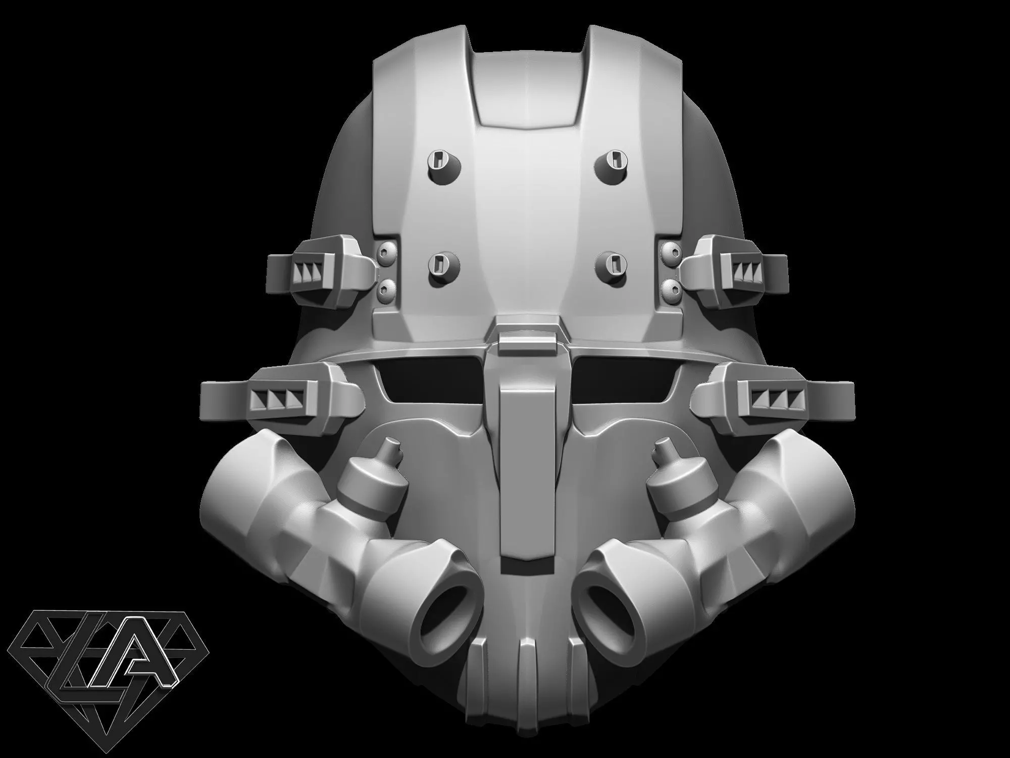Wolfenstein custom helmet 3D print model_0