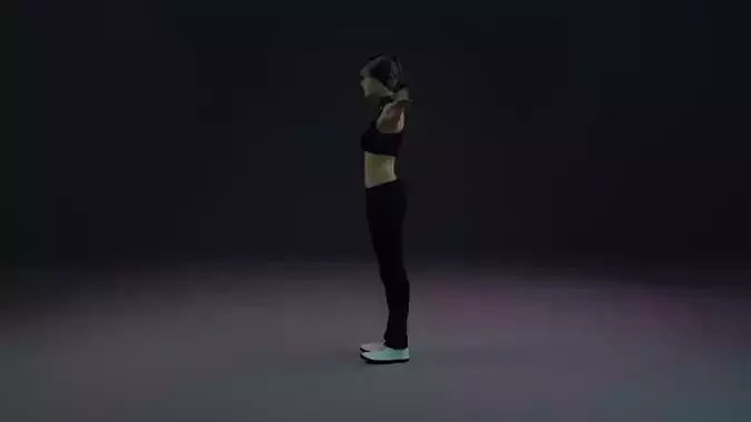 Female Character yoga pants 