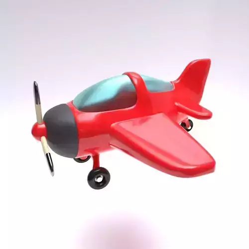 Stylized Cartooney Toy Airplane
