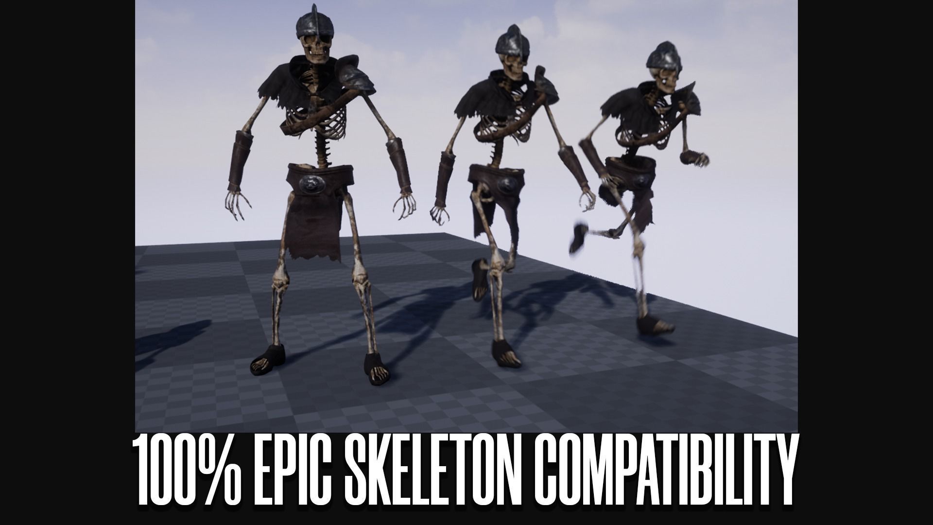 Skeleton Archer - Game Ready Low-poly 3D model_8