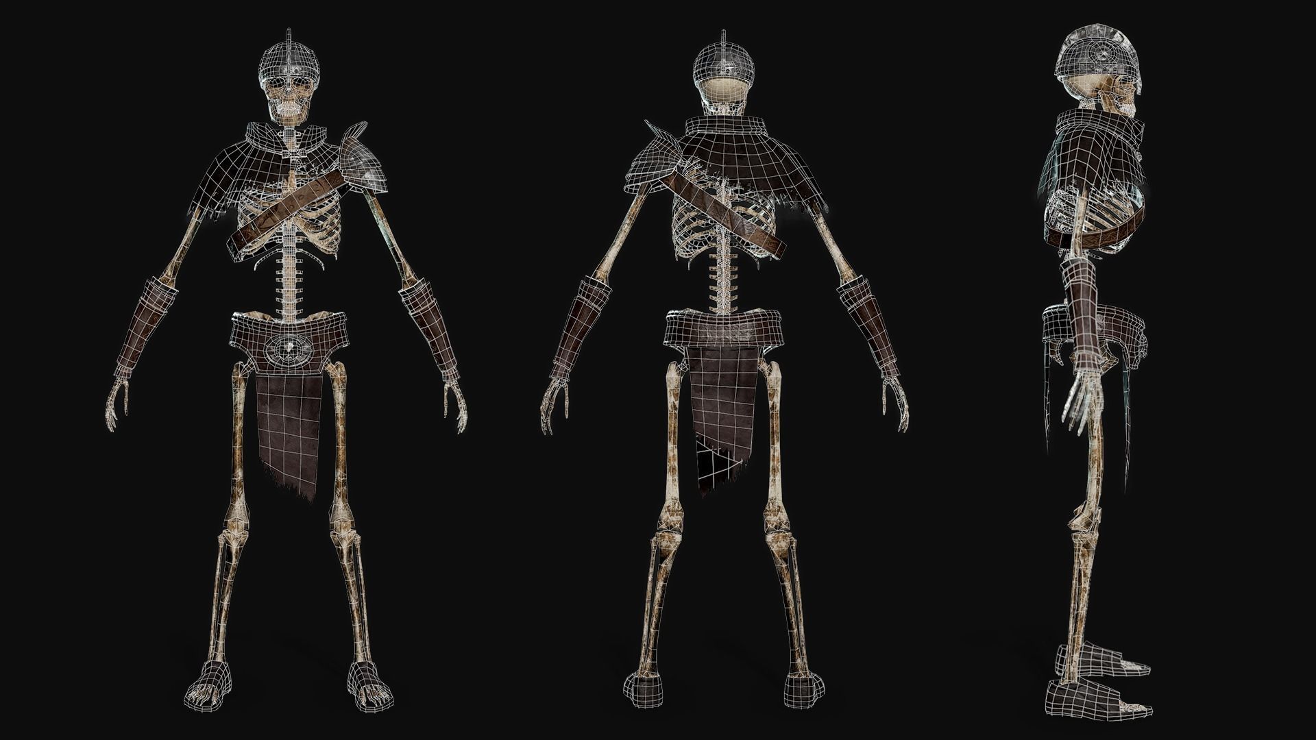 Skeleton Archer - Game Ready Low-poly 3D model_5