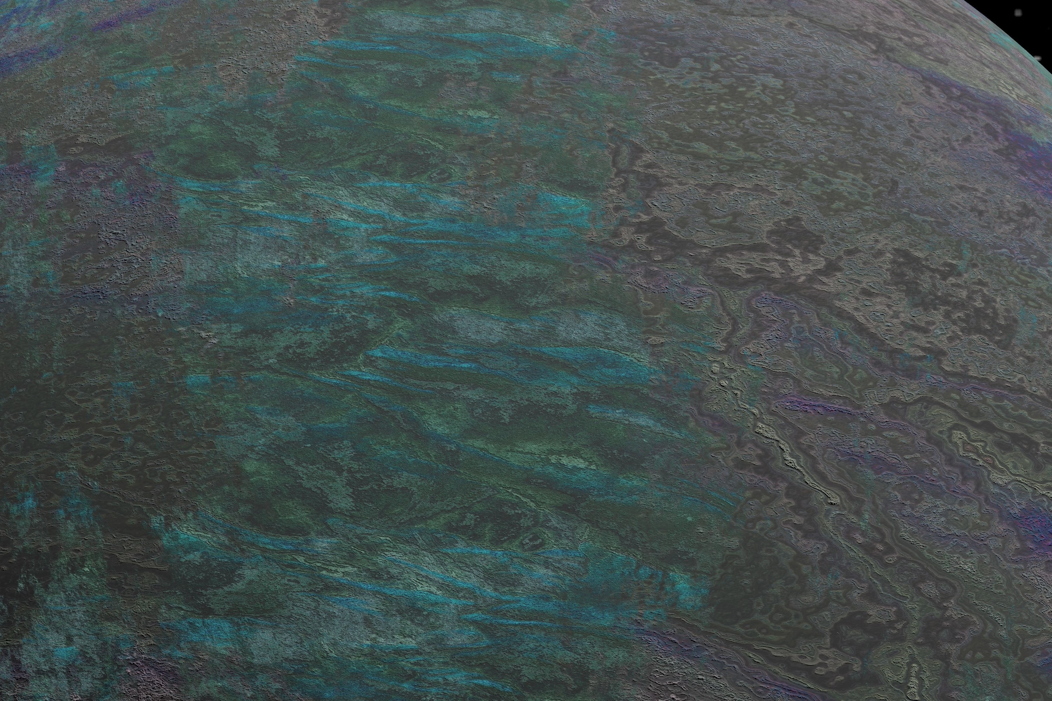 alien moon 004 Low-poly 3D model_3