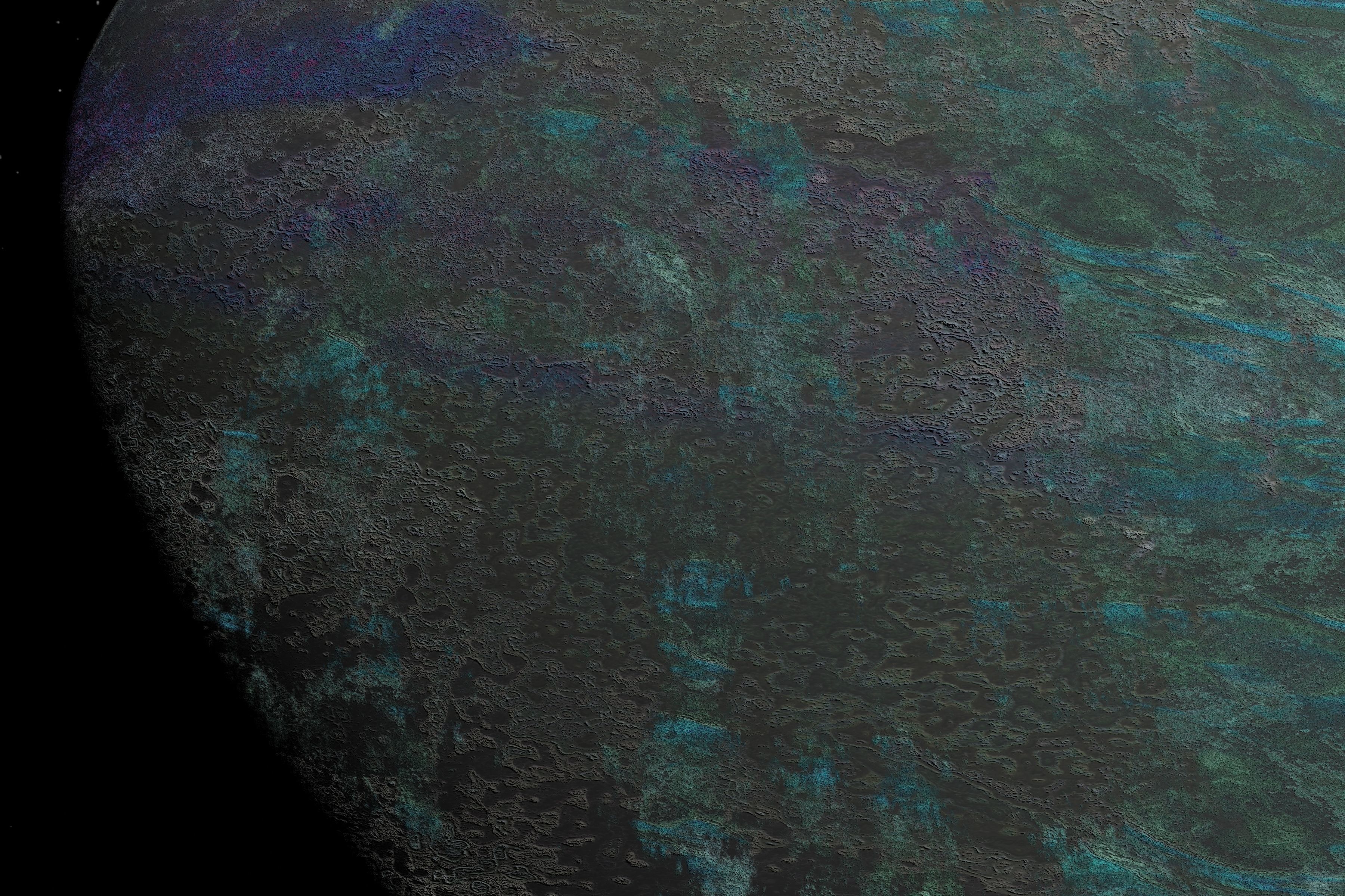 alien moon 004 Low-poly 3D model_12