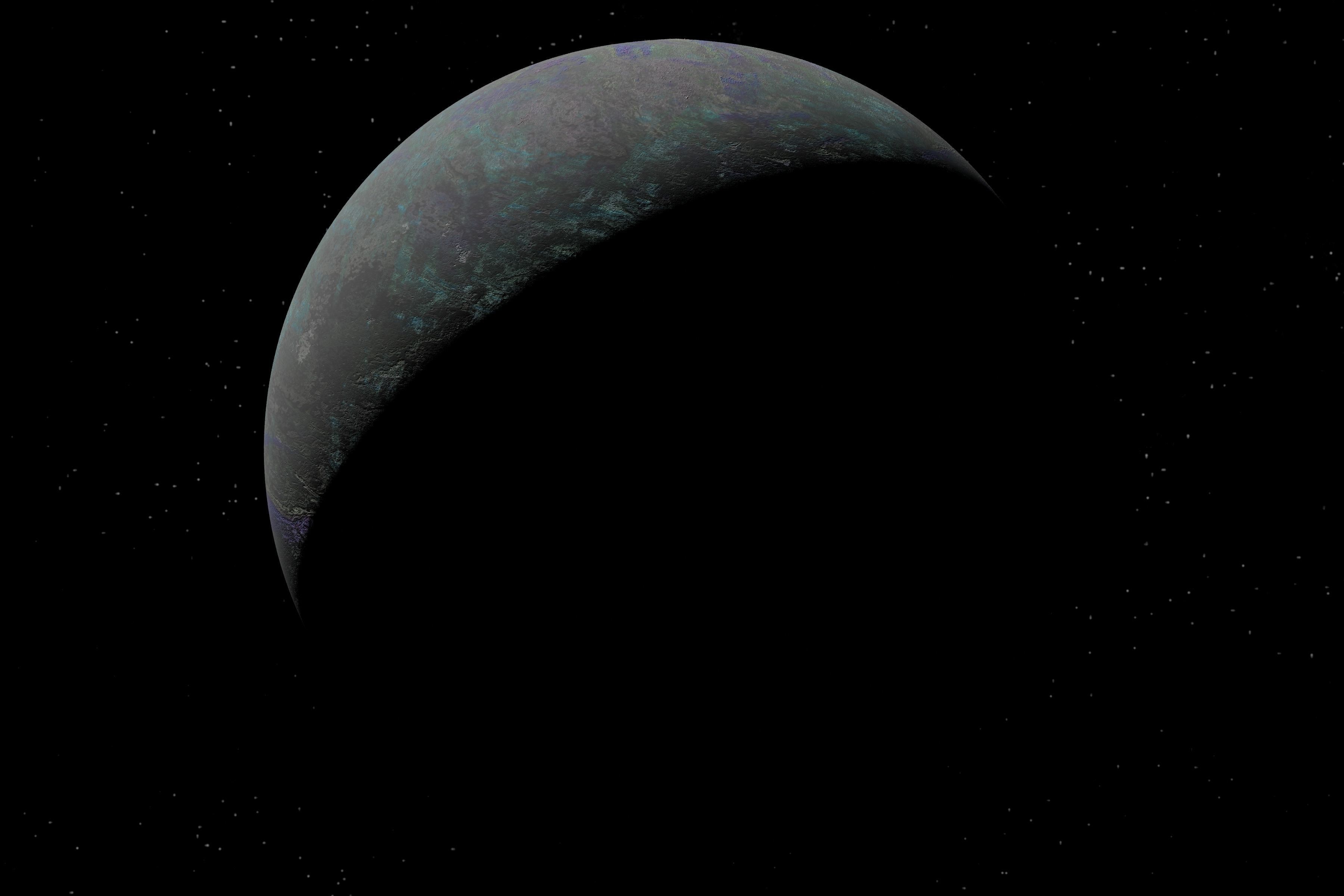 alien moon 004 Low-poly 3D model_11