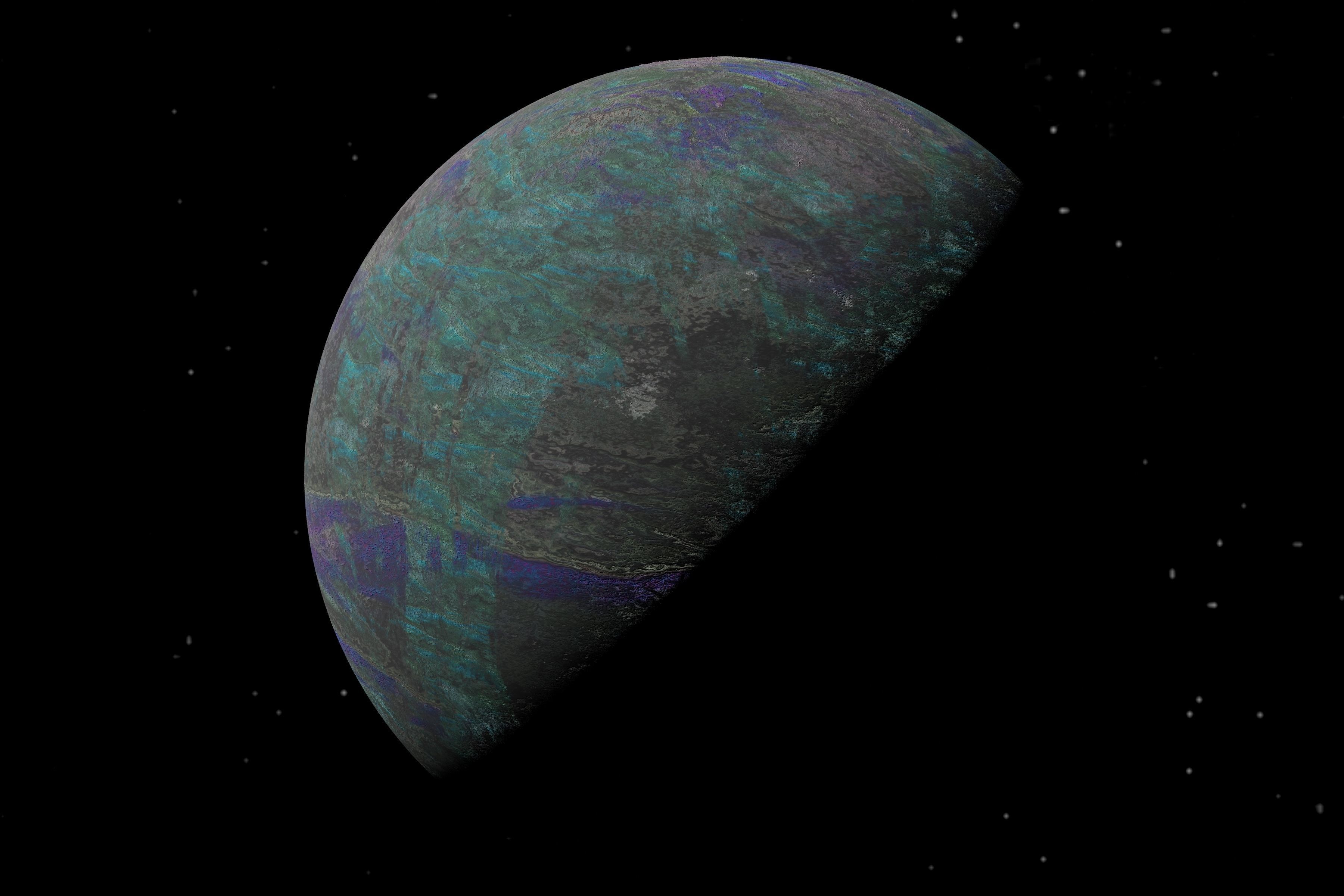 alien moon 004 Low-poly 3D model_13