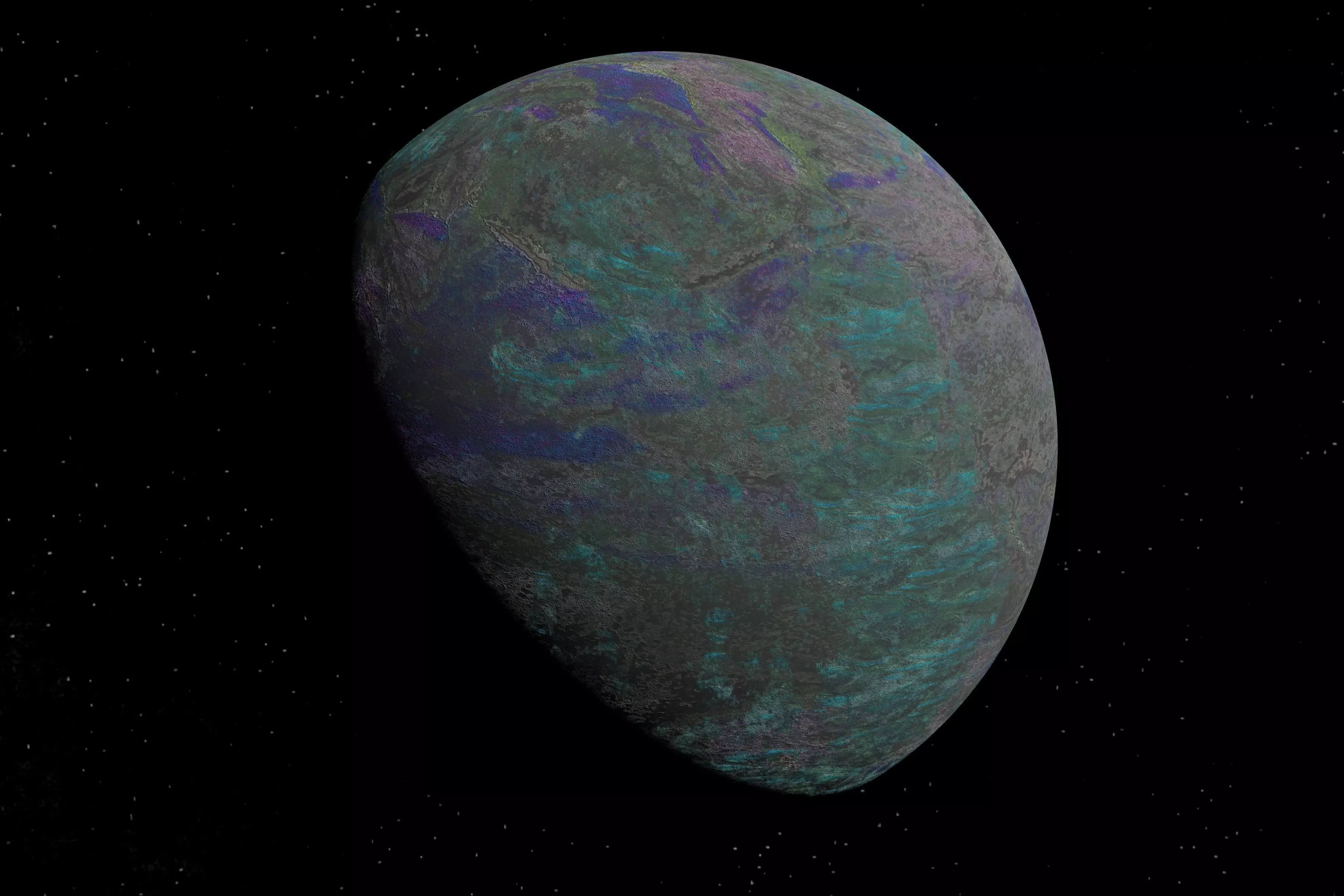 alien moon 004 Low-poly 3D model_0