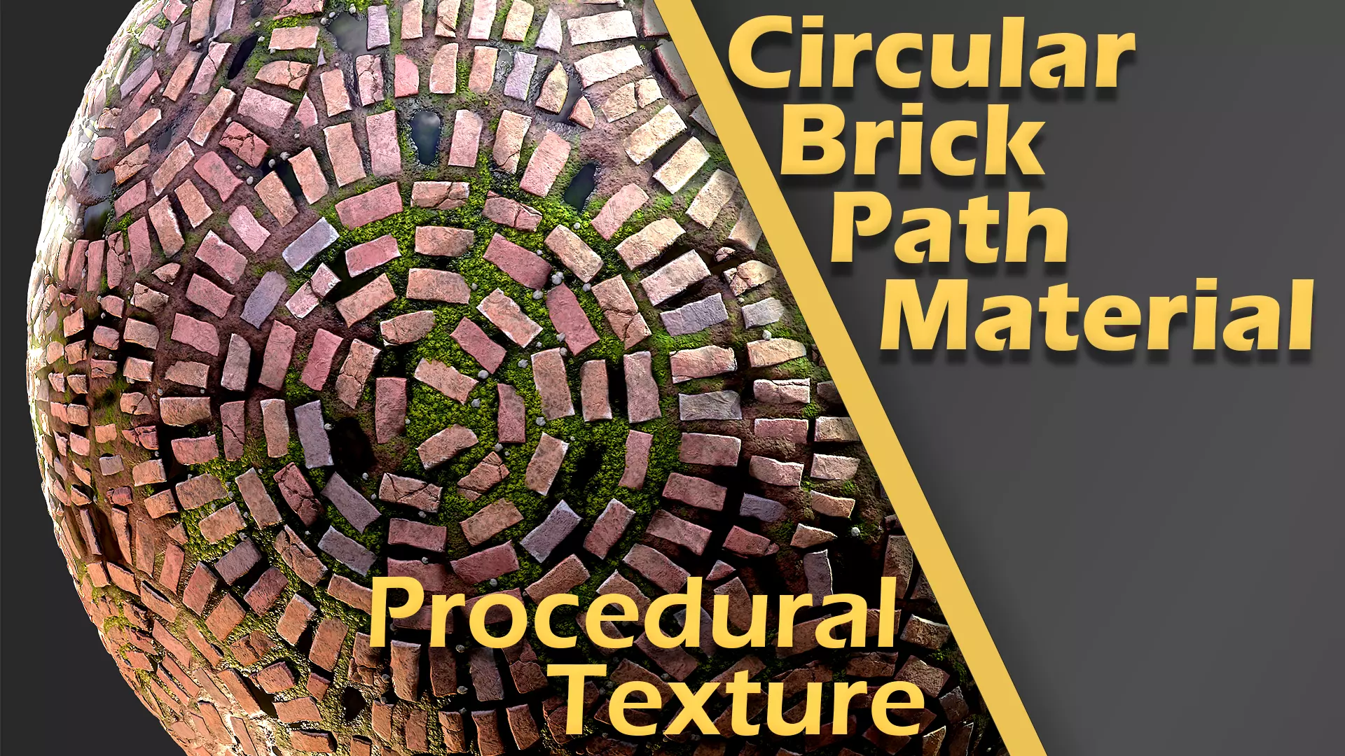 Circular Brick Path Material Texture_0