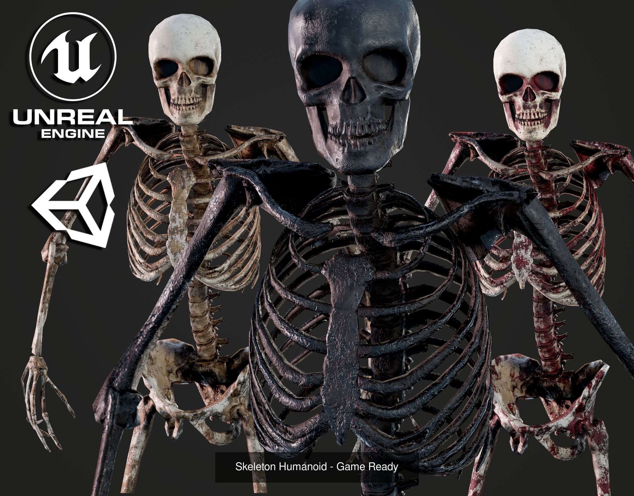 Super Skeleton Army Pack 3D Model Collection_7