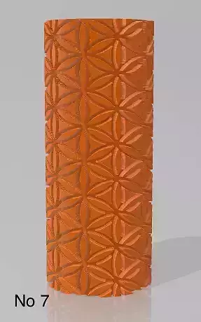 Repating Clay tile cookie polimer clay pattern roll