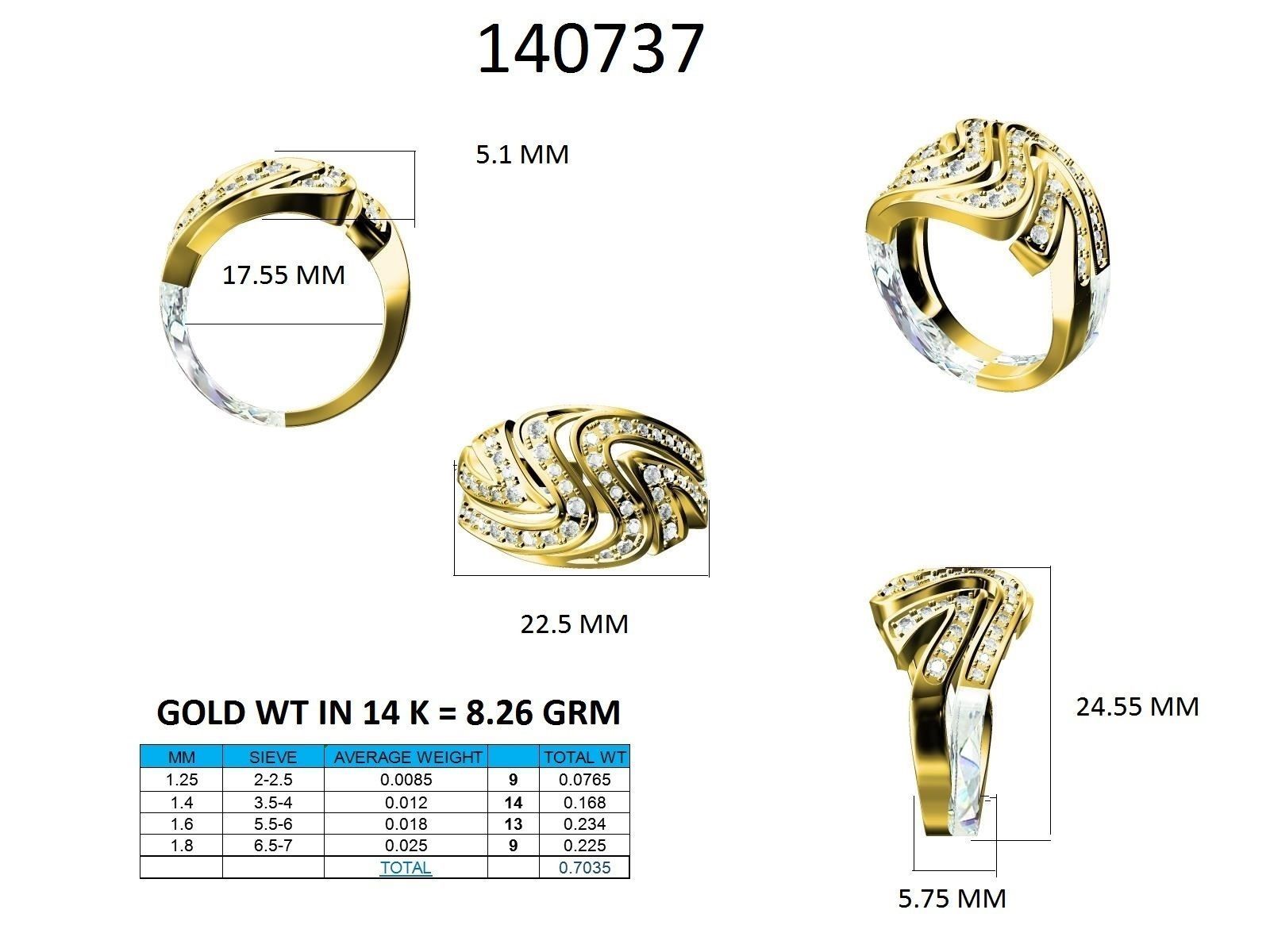 Ring - 140737 3D print model_12