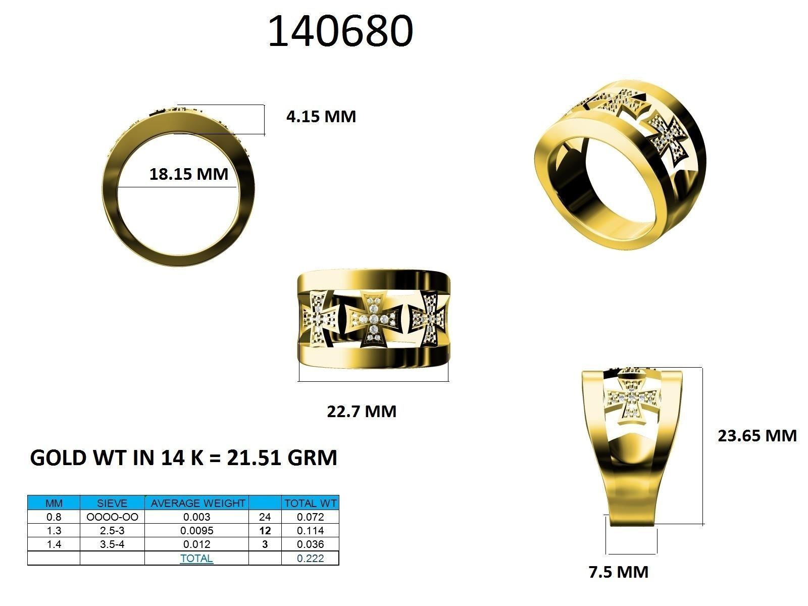 Ring - 140680 3D print model_12
