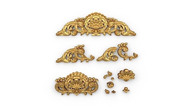 Acanthus Leaf Set 13 3D print model