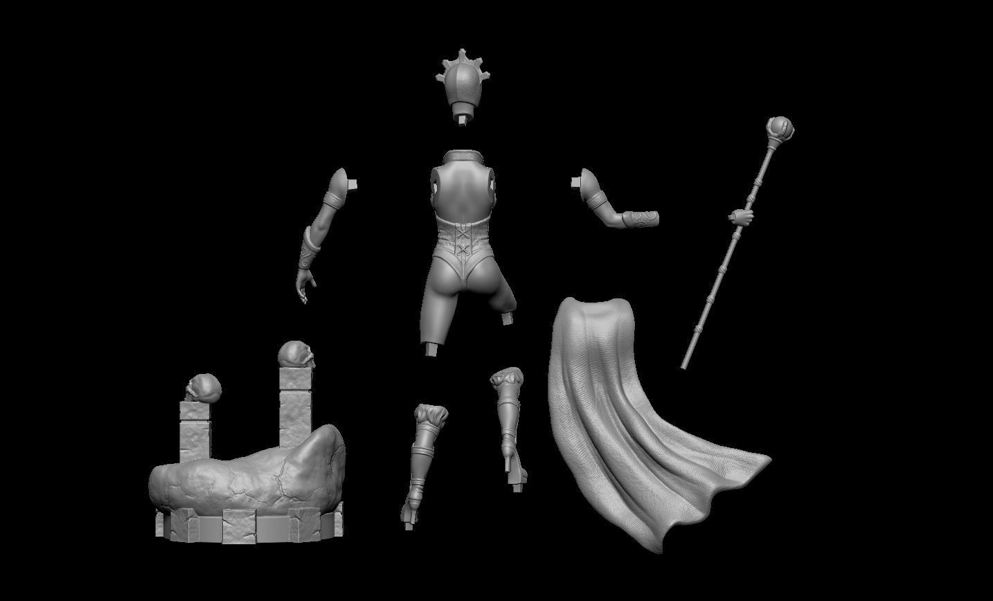 Evil Lyn Fan Art 3D print model_19