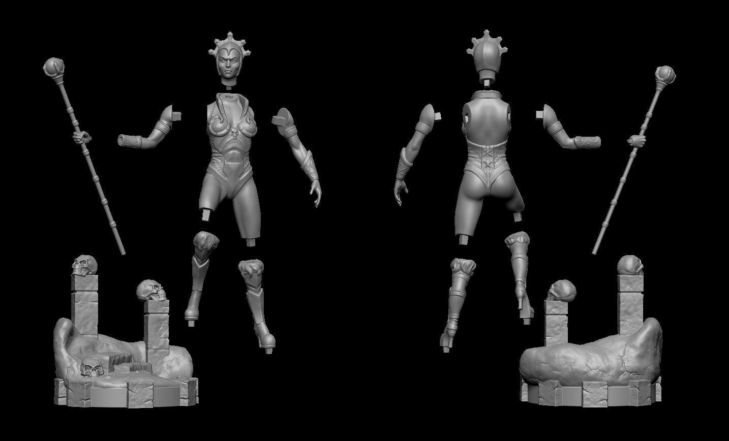 Evil Lyn Fan Art 3D print model_17