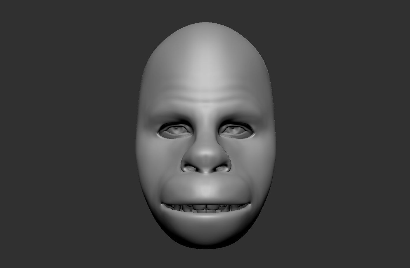 Chewbacca  mask face shell with articulated jaw  3D print model_8