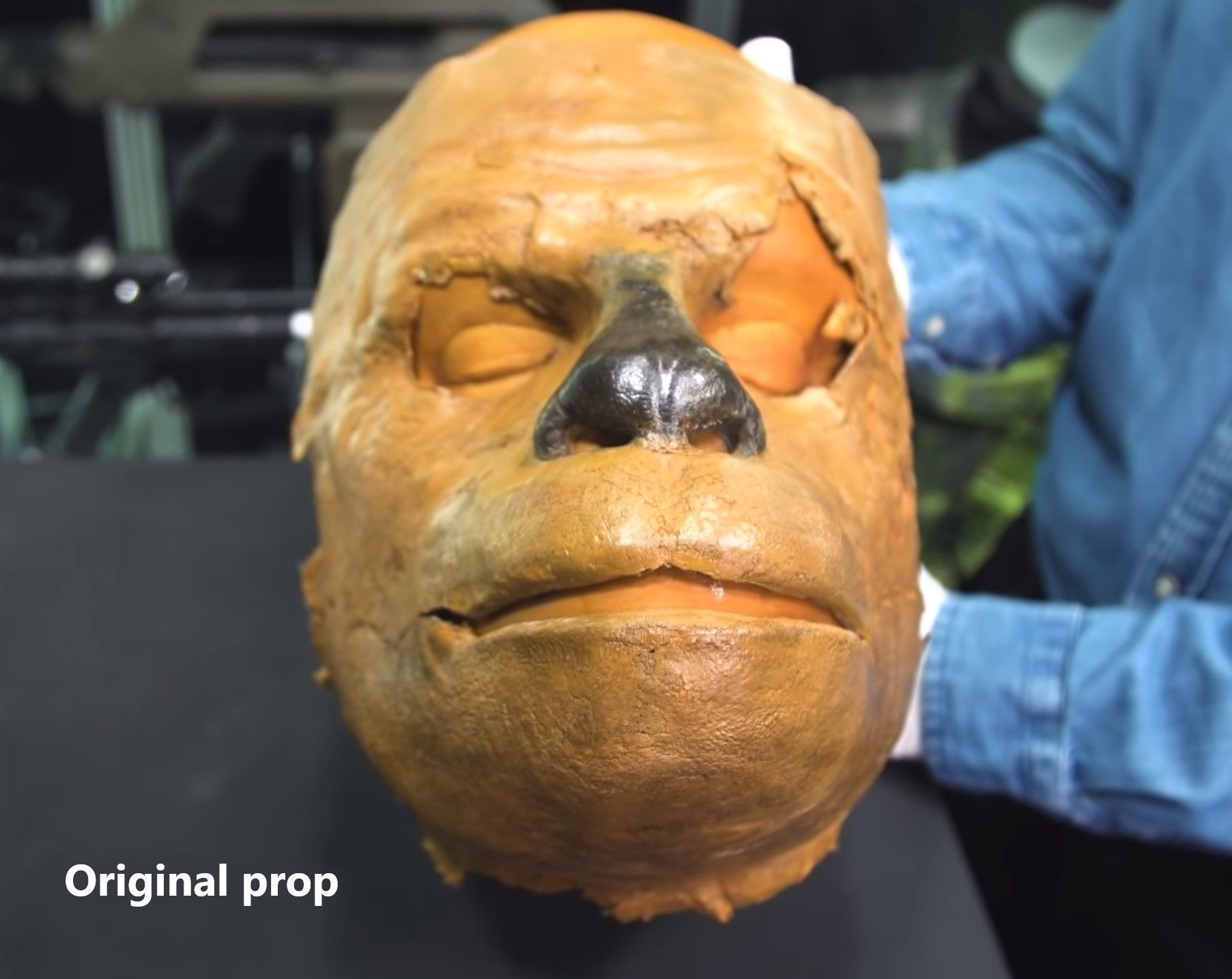 Chewbacca  mask face shell with articulated jaw  3D print model_9