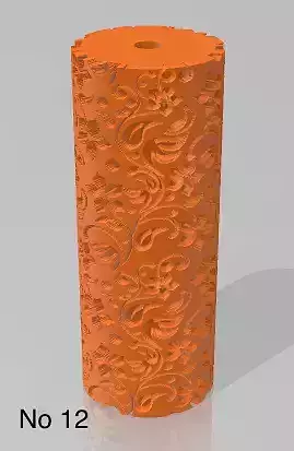 Repating clay tile cookie polimer clay pattern roll 3D print model