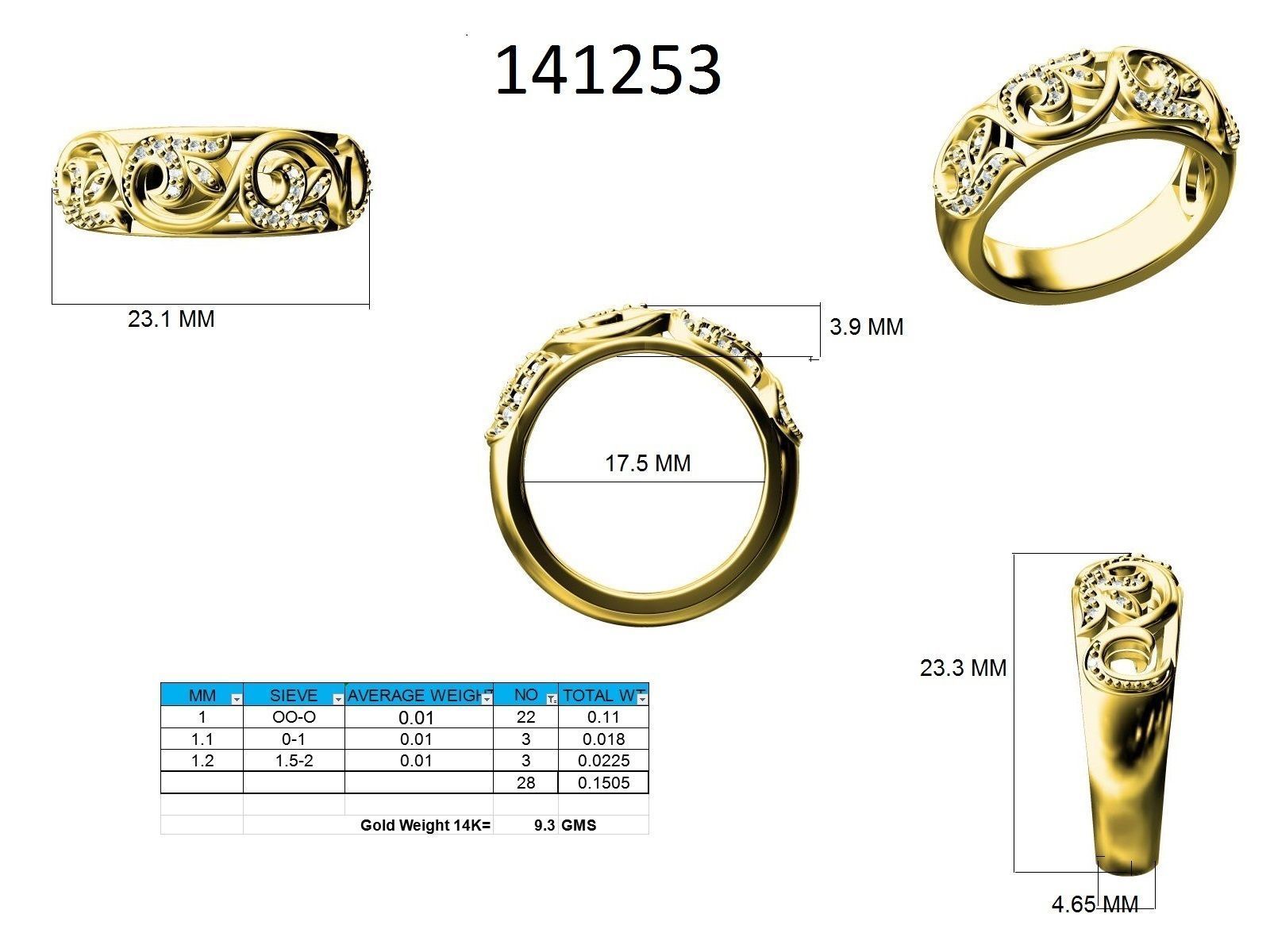 Ring - 141253 3D print model_12