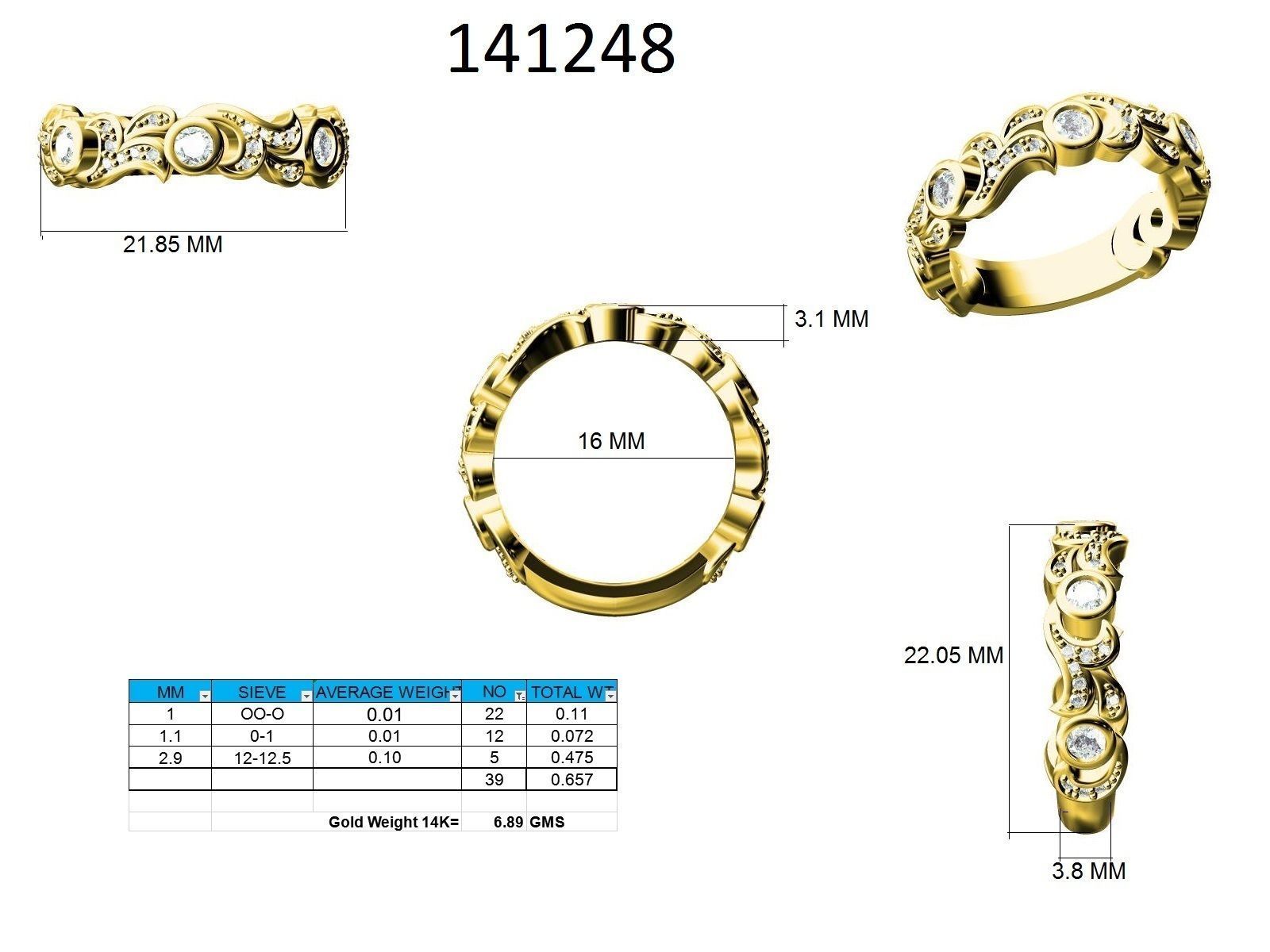 Ring - 141248 3D print model_12