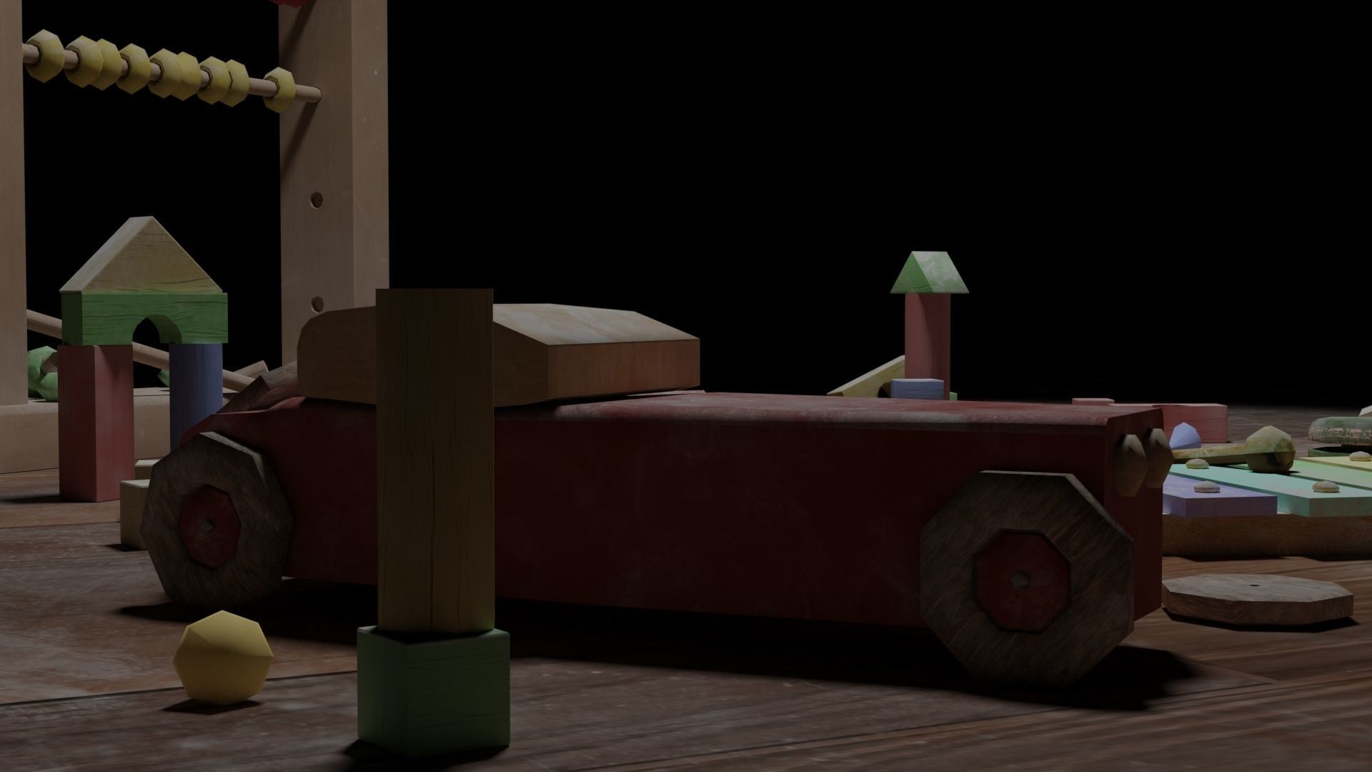 Old Toys 3D model_7