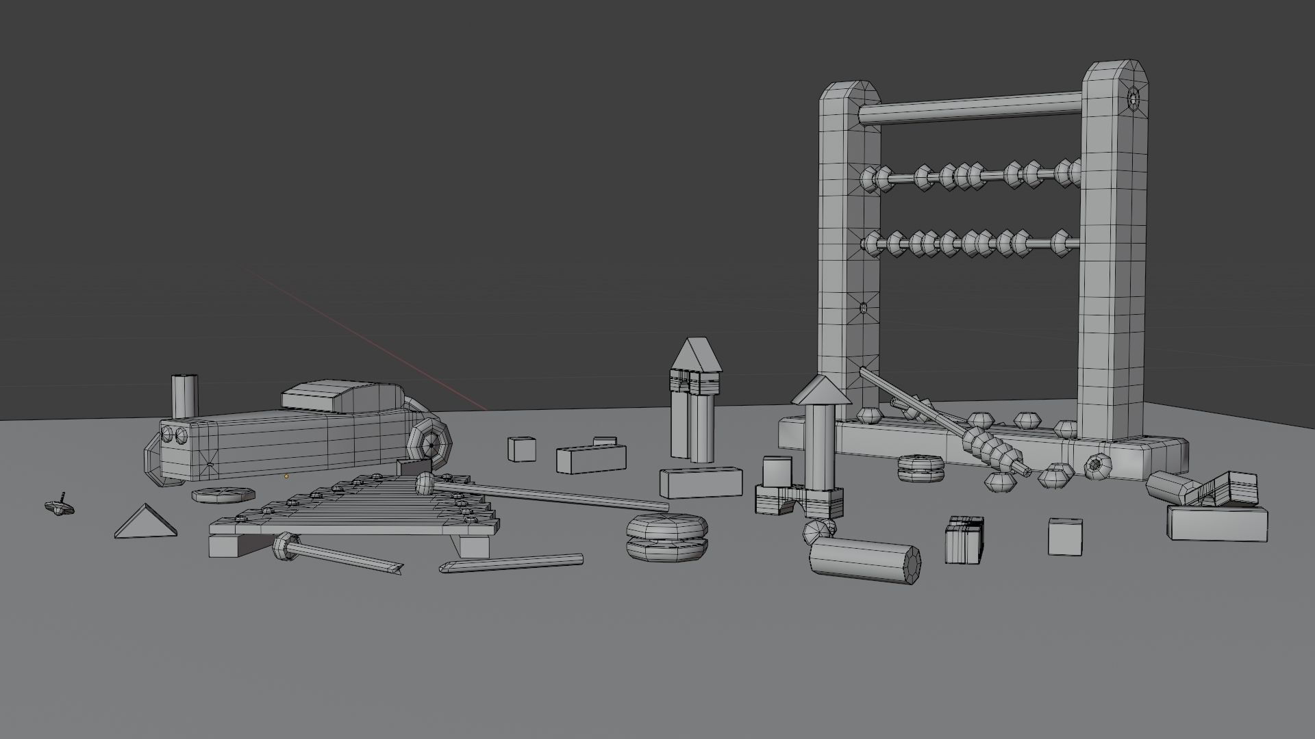 Old Toys 3D model_13