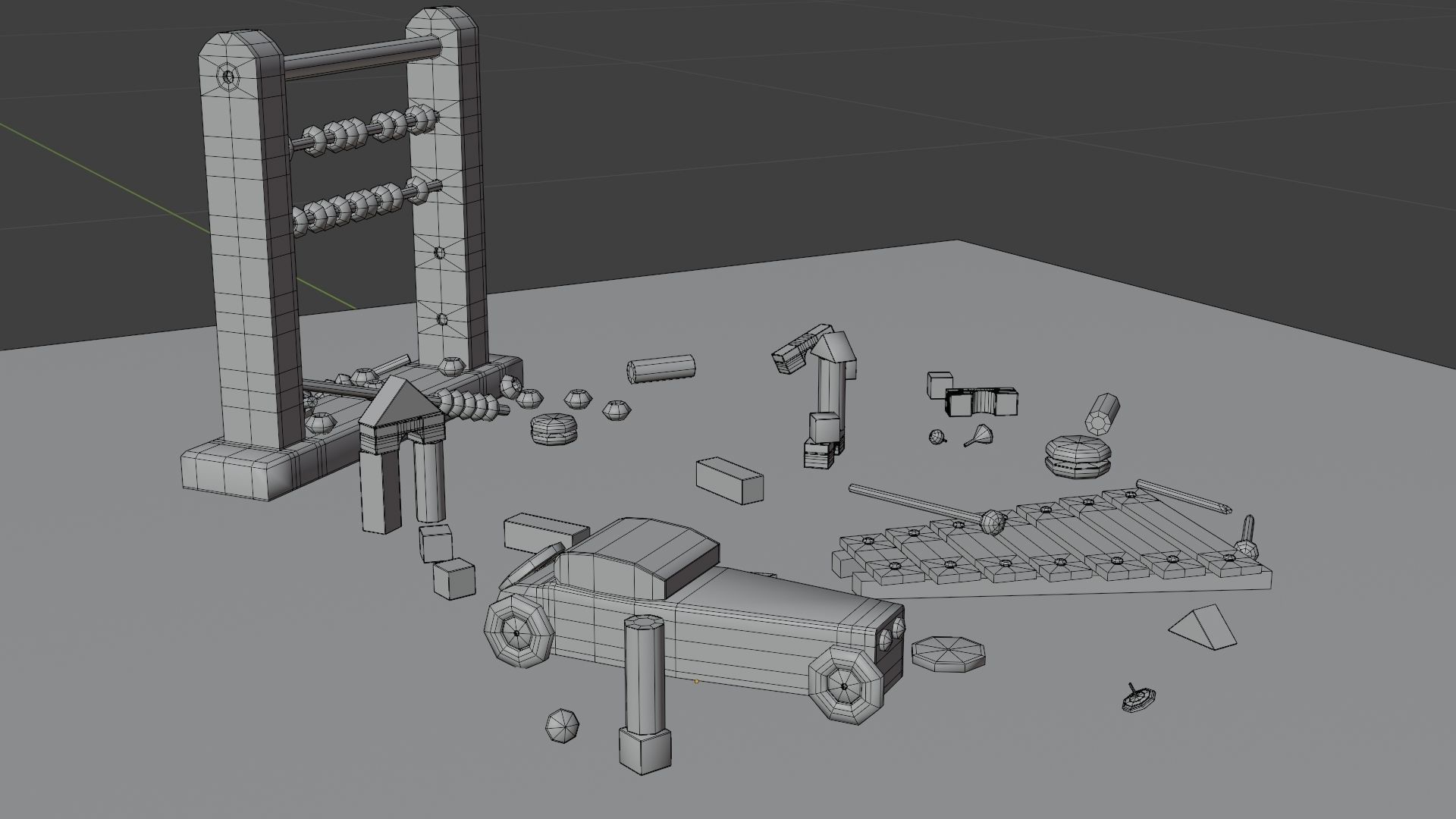 Old Toys 3D model_12