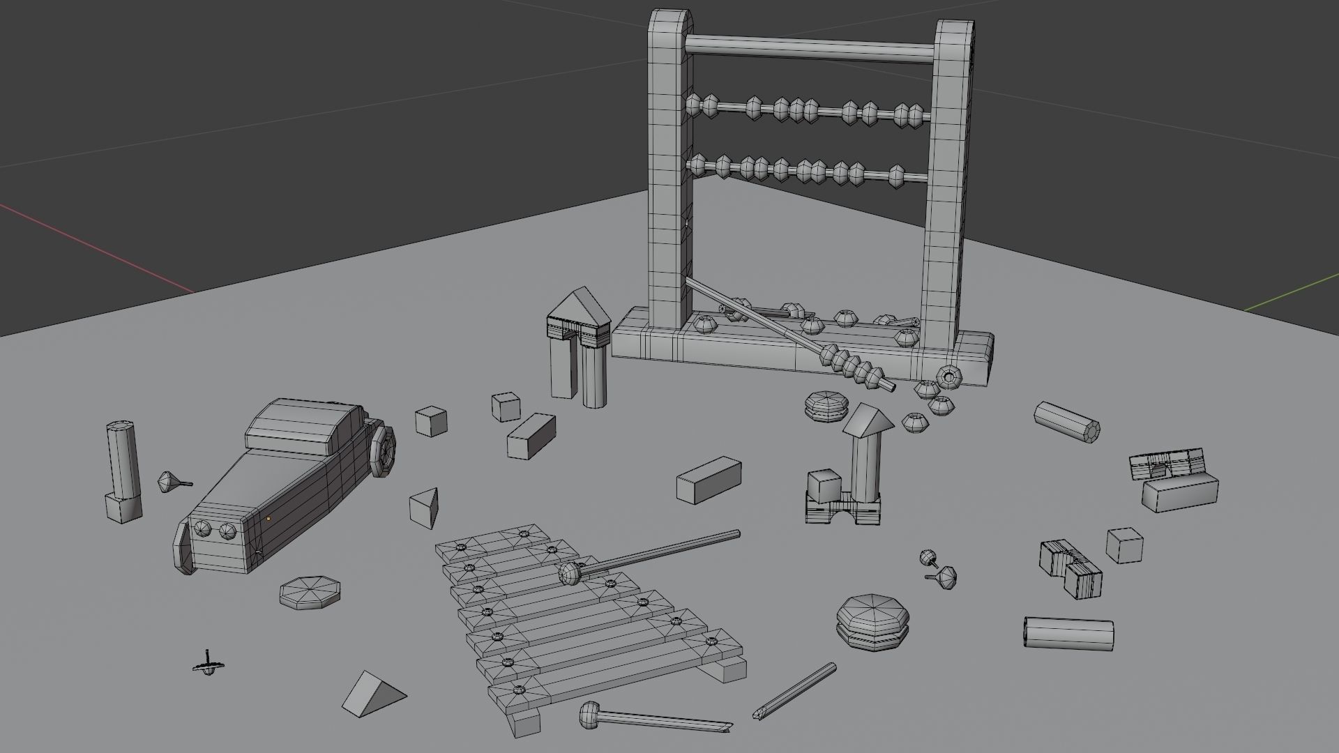 Old Toys 3D model_11