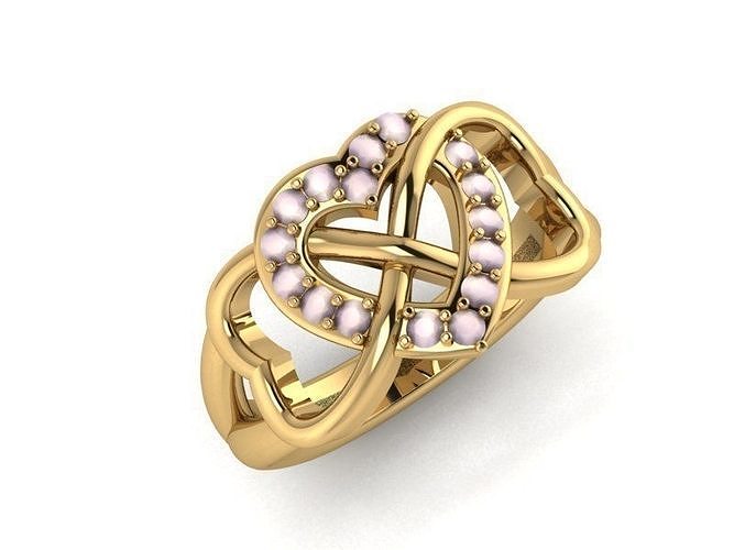 Heart Shape Ring 269 3D print model