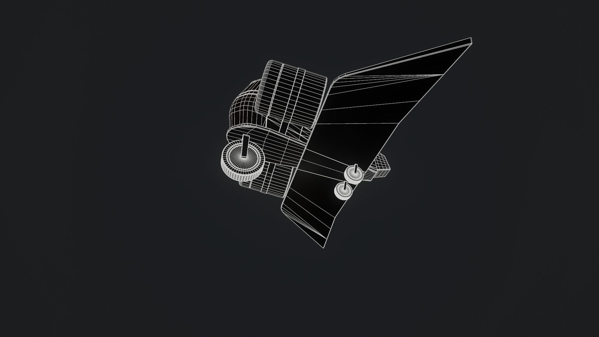 fantasy aero motorcycle Low-poly 3D model_23