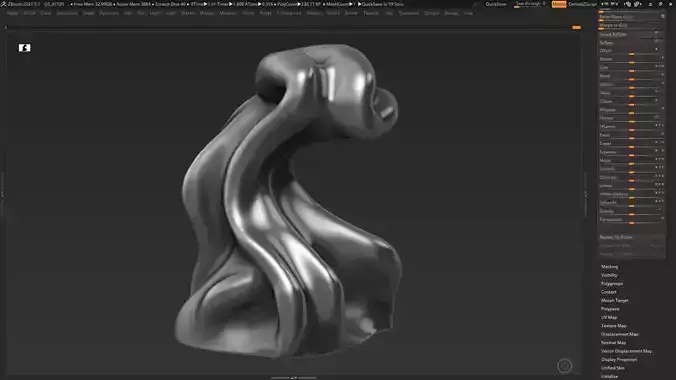 Modern Abstract Decorative sculpture 3d print model 37 3D print model