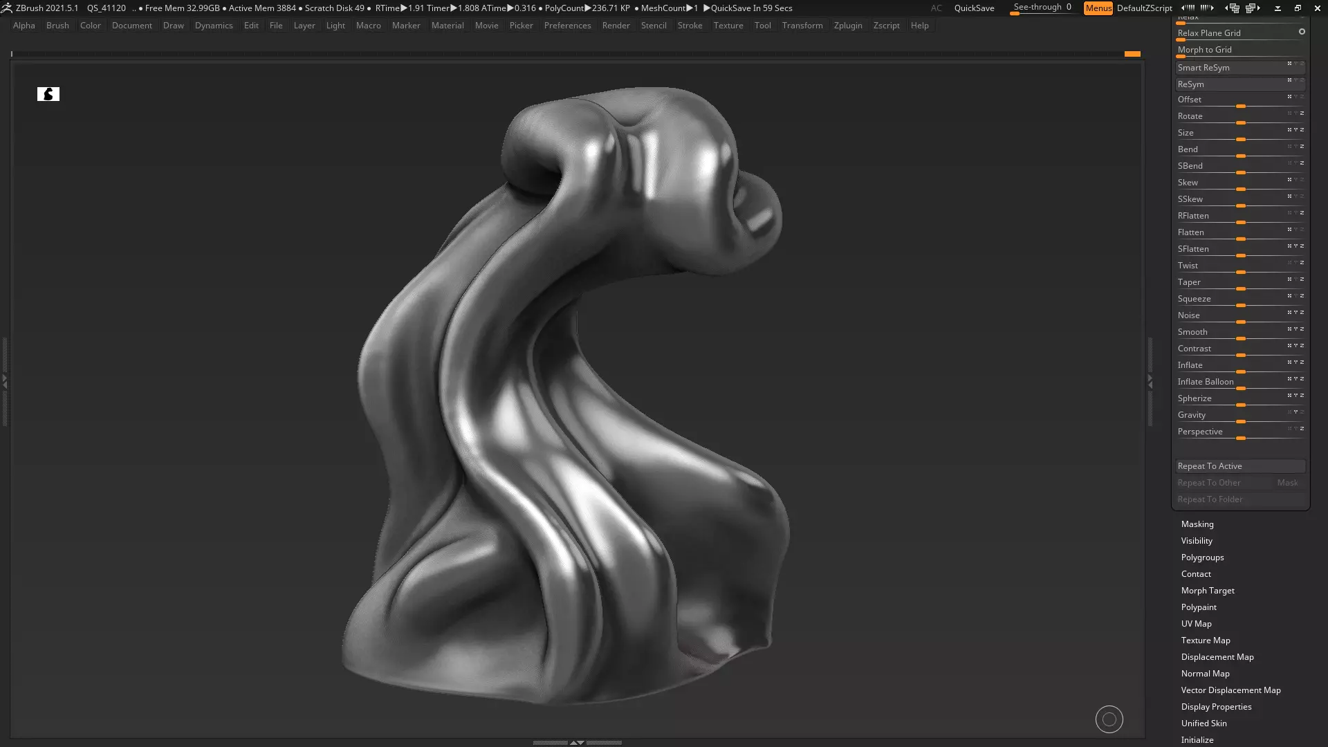 Modern Abstract Decorative sculpture 3d print model 37 3D print model