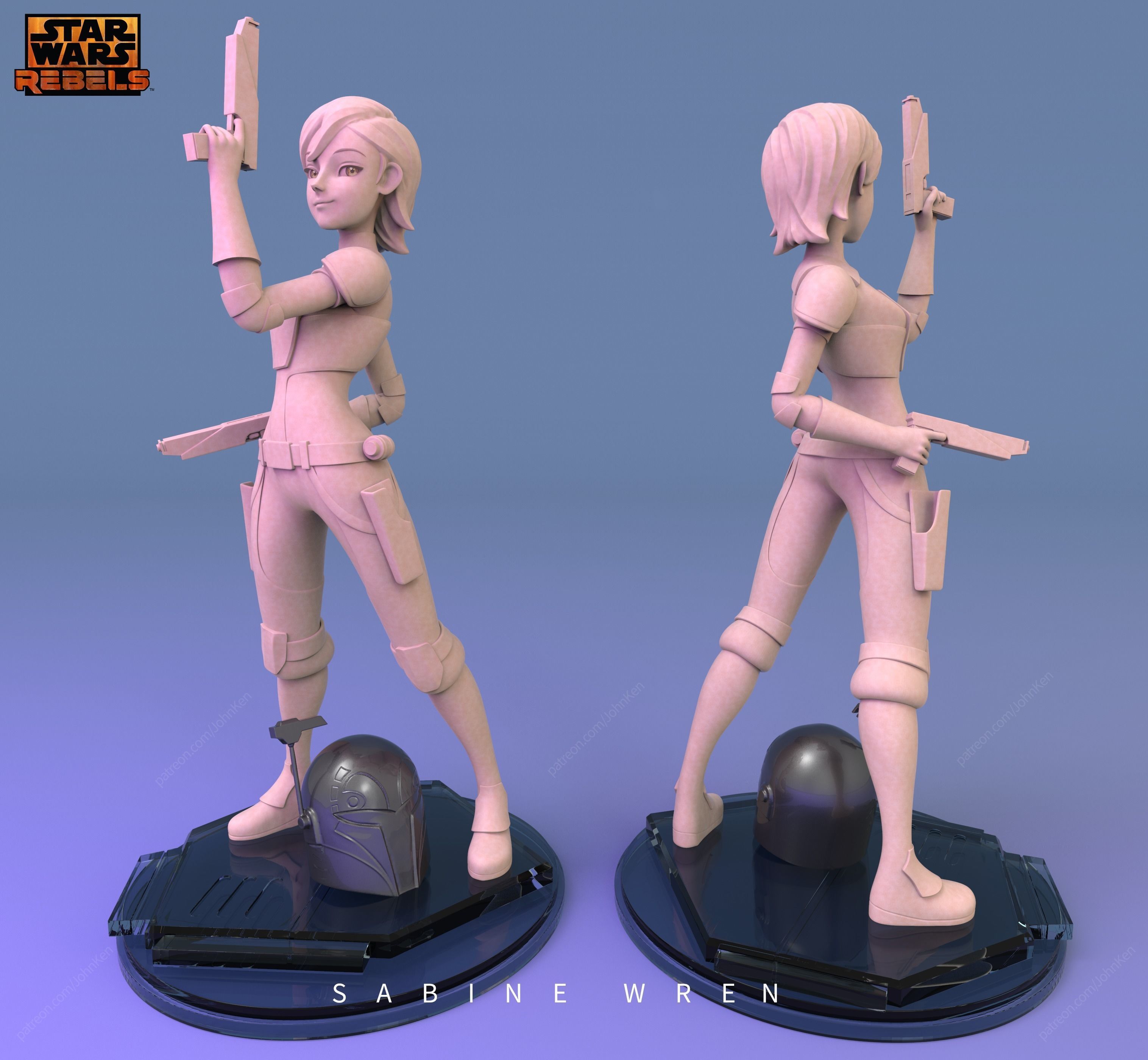 Sabine - Star Wars Rebels 3D print model_5